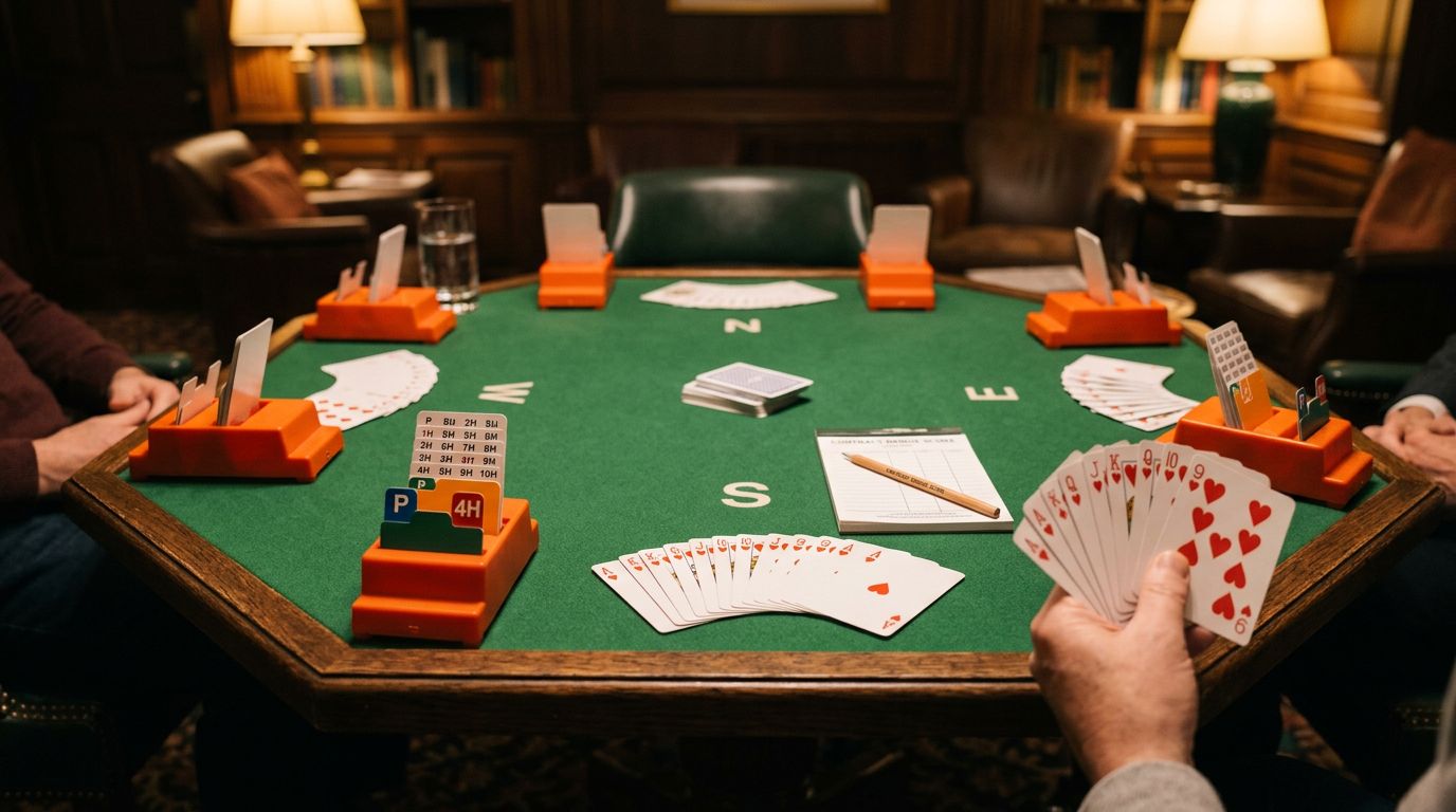 Bridge strategy illustration for bidding systems comparison