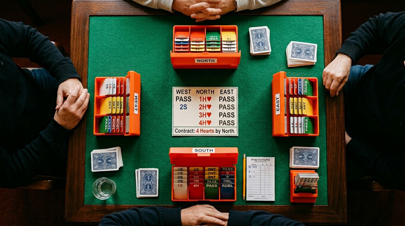 Master Blackwood (4NT) and RKCB for slam bidding. Learn ace-asking, keycard responses, queen asks, and when NOT to us...