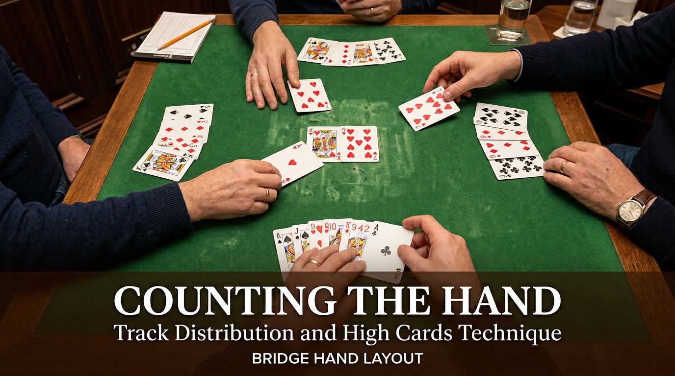 Master the essential bridge skill of counting the hand. Learn to track distribution, count high cards during play, an...
