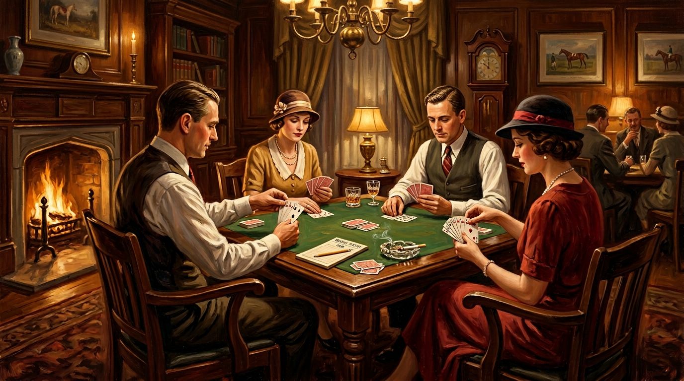 Bridge strategy illustration for the culbertson-lenz match