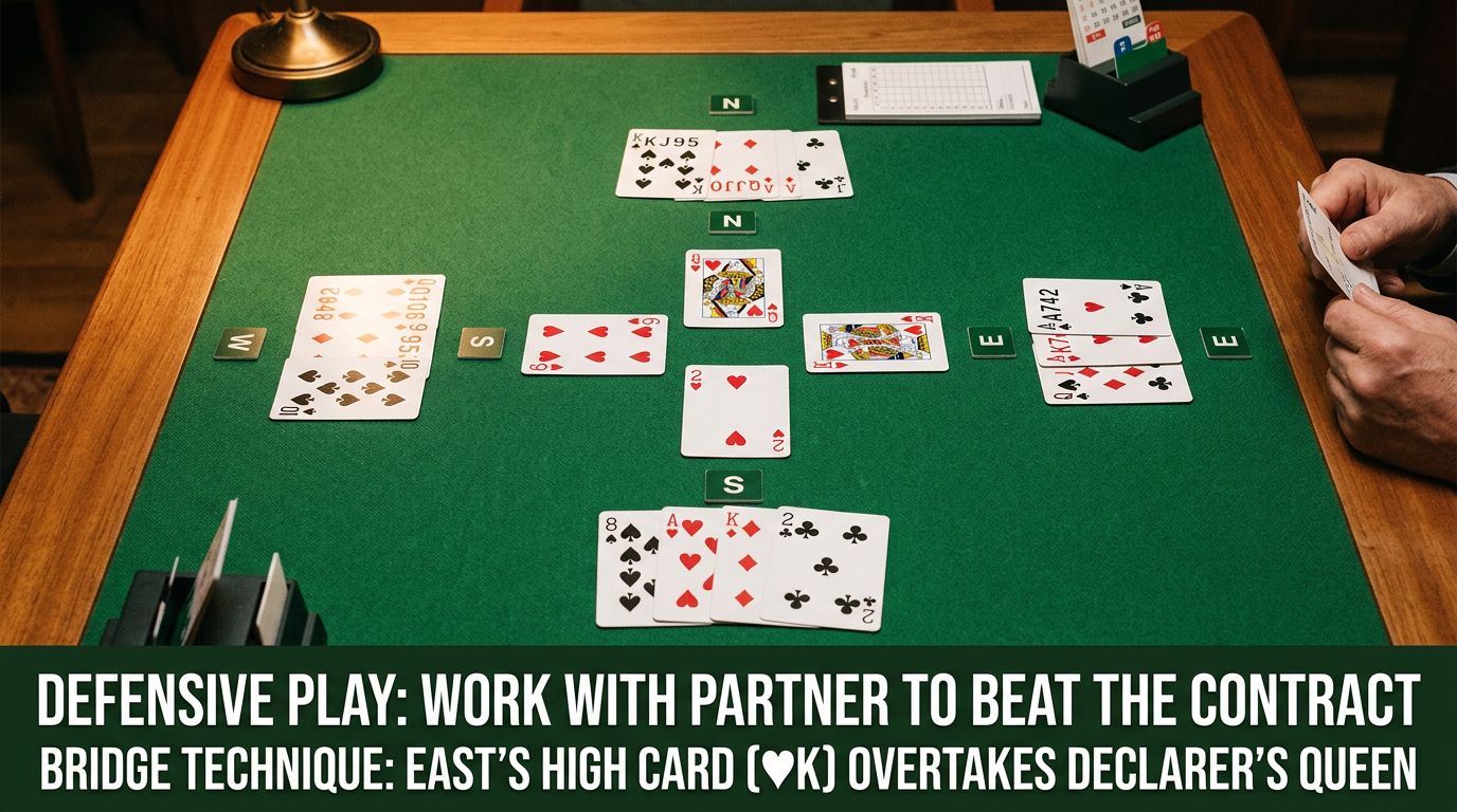 Master bridge defense fundamentals. Learn second hand low, third hand high, return partner's lead, and the difference...