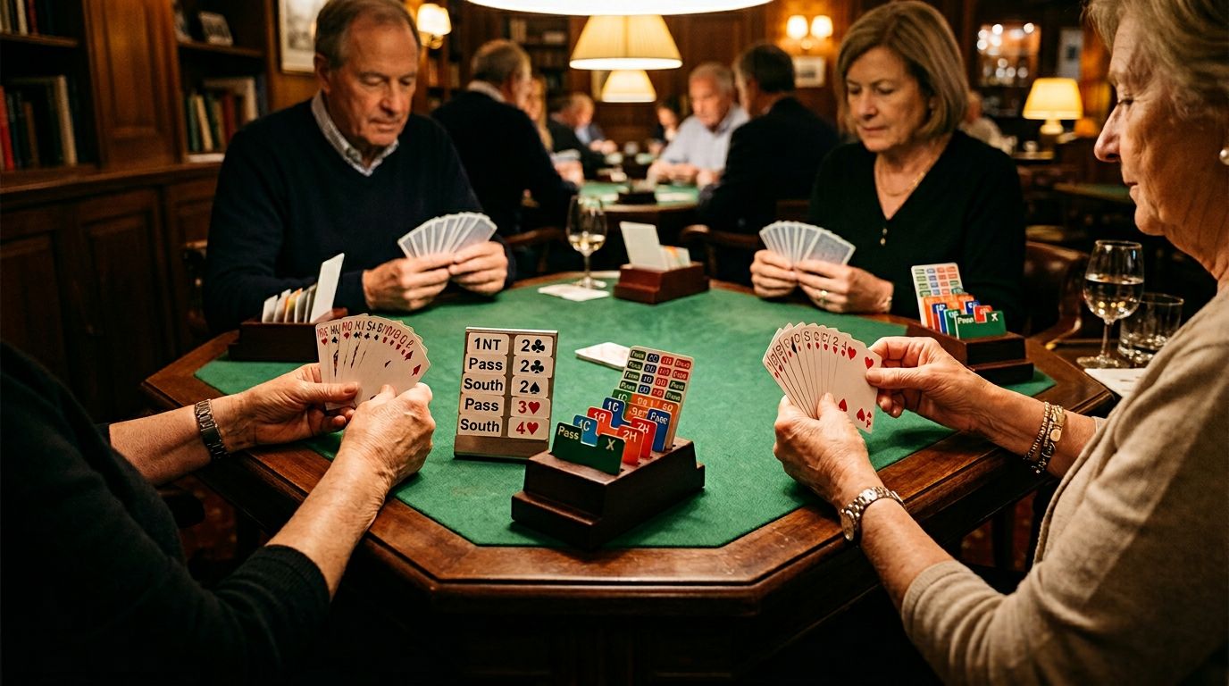 Bridge strategy illustration for flannery 2♦: 5 hearts, 4 spades, 11-15 hcp