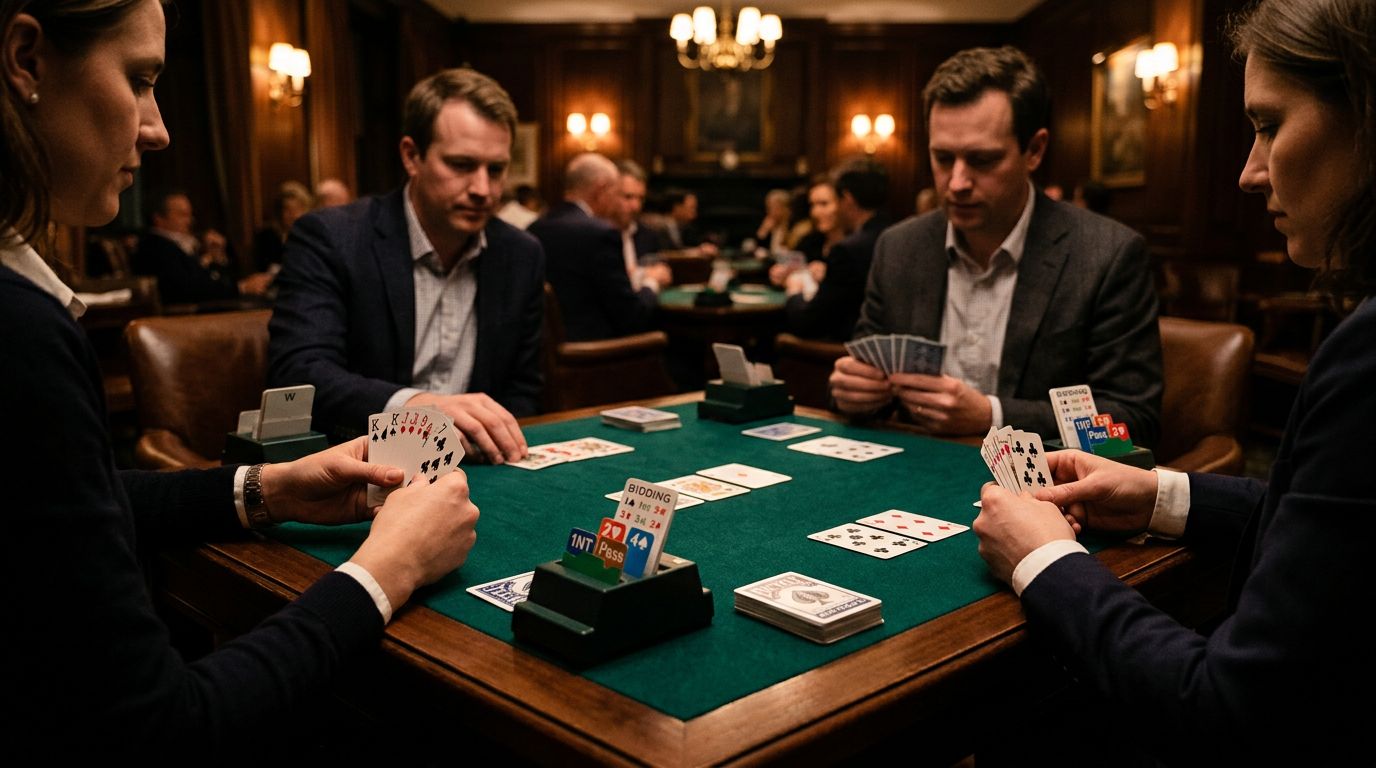 Bridge strategy illustration for jacoby transfer: show 5-card majors after 1nt (complete g...