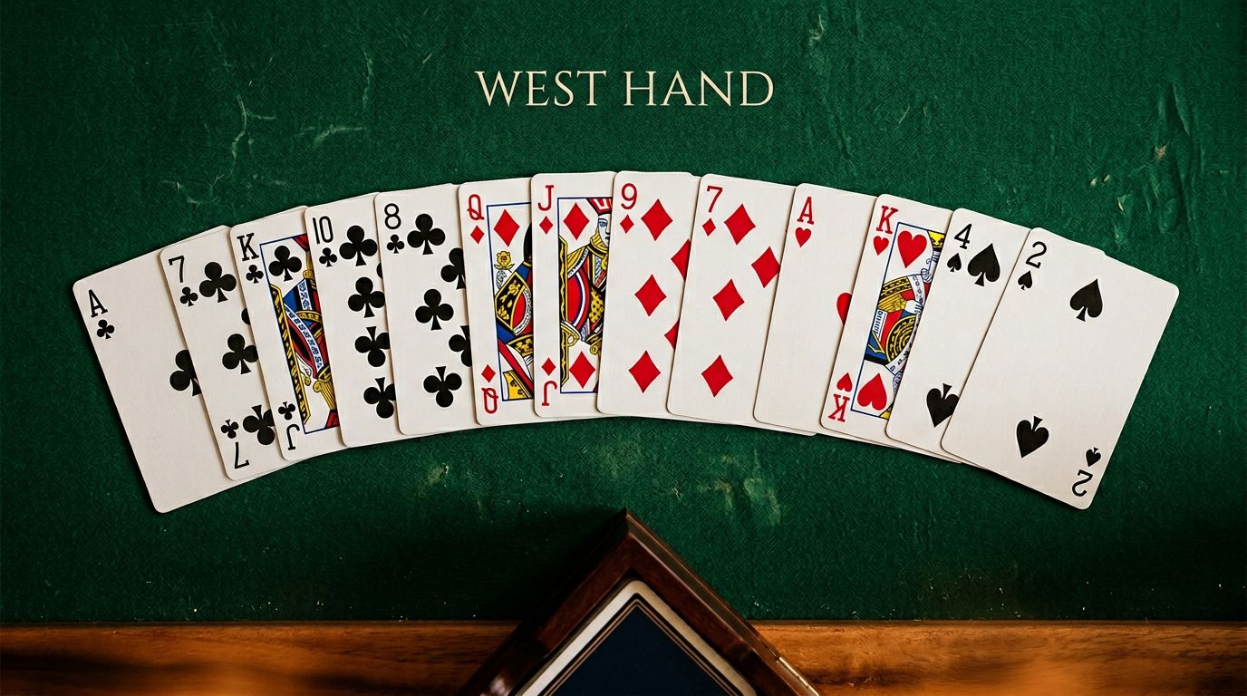 Bridge strategy illustration for slam bidding: when to bid 6 or 7 in bridge