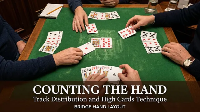 Master the essential bridge skill of counting the hand. Learn to track distribution, count high cards during play, an...