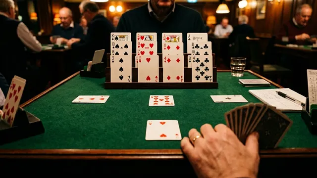 Bridge strategy illustration for defensive signals: attitude, count & preference