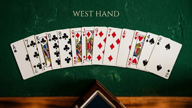 Bridge strategy illustration for slam bidding: when to bid 6 or 7 in bridge