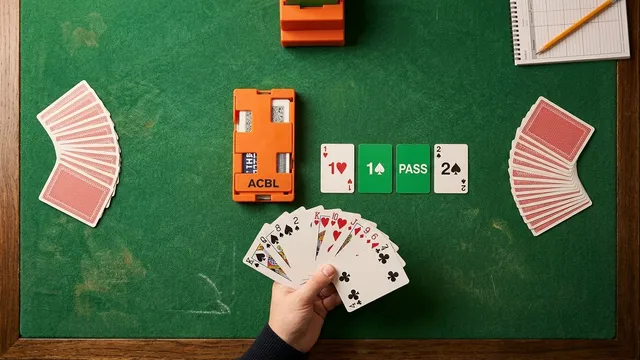 Bridge strategy illustration for transfer bids: jacoby, texas, minor suit & advanced trans...