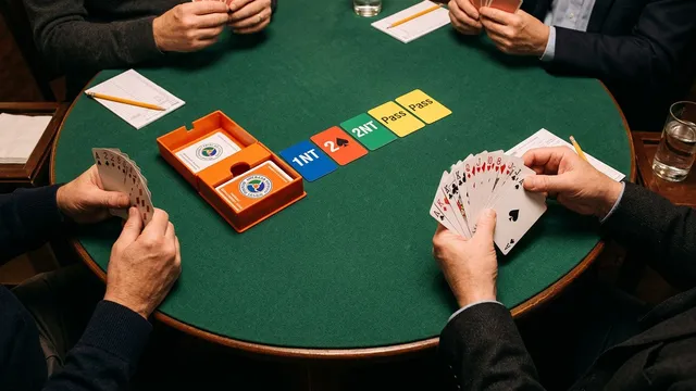 Bridge strategy illustration for weak two bids — preemptive opening at 2-level (2♦ 2♥ 2♠)